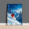 Aspen Travel Print Wall Art, Travel Poster of Aspen, Colorado, USA, Aspen Ski Art Lovers Gift