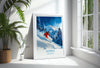 Aspen Travel Poster Wall Art, Travel Print of Aspen, Colorado, USA, Aspen Ski Art Lovers Gift