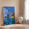 Dubai Travel Poster, Travel Print of Dubai, Palm Jumeirah Dubai Art lovers Gift, UAE Wall Art Gift