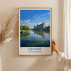 Newark Travel Poster Wall Art, Travel Print of Newark on Trent, Nottinghamshire, England, English Market Town Gift, Nottingham Art