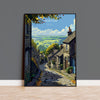 Skipton Travel Poster Wall Art, Travel Print of Skipton, Skipton Art Print, North Yorkshire Wall Print, Yorkshire Art Lovers Gift