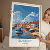 Blakeney Travel Print, Travel Poster of Blakeney, Norfolk Gift, England, Norfolk Art, Blakeney Art Lovers Gift, Wall Art Print