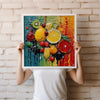 Fruit Abstract Art Colourful Kitchen Modern Design Decor Print Wall Art Picture