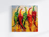 Peppers Abstract Art Colourful Kitchen Modern Design Decor Print Wall Art Picture