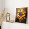 Sunflower Wall Art Print, Sunflower Abstract Art Lovers Gift, Modern Art Print