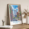 Brooklyn New York Travel Print Wall Art, Travel Poster of Brooklyn Bridge, New York , New York Art Lovers Gift, USA Art Gift