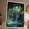 Cenotes of Yucatan Travel Poster, Mexico Travel Print Collection, Travel Wall Art, Cenotes Art Print Gift, Yucatan Art