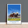 Goodwood Travel Poster Wall Art, Travel Print of Goodwood, West Sussex, England, Goodwood Races Art Lovers Gift, England Art Gift