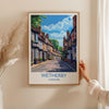 Wetherby Travel Poster Wall Art, Travel Print of Wetherby, Yorkshire, England, Wetherby Art Lovers Gift, England Gift