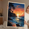 Barbados Travel Poster, Travel Print of Barbados, Caribbean Sunset, Barbados Art Lovers Gift, Caribbean Gift, Wall Art Print