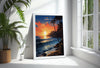 Barbados Travel Poster, Travel Print of Barbados, Caribbean Sunset, Barbados Art Lovers Gift, Caribbean Gift, Wall Art Print