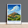 Montepulciano Travel Print Wall Art, Travel Poster of Montepulciano, Montepulciano Art Lovers Gift, Italy, Italy Art Gift