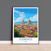 Florence Travel Print Wall Art, Travel Poster of Florence, Florence Art Lovers Gift, Italy, Italy Art Gift