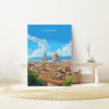 Florence Travel Poster Wall Art, Travel Print of Florence, Florence Art Lovers Gift, Italy, Italy Art Gift