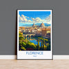 Florence Travel Print Wall Art, Travel Poster of Florence, Florence Art Lovers Gift, Italy, Italy Art Gift