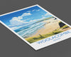 Woolacombe Travel Poster Wall Art, Travel Print of Woolacombe,England, Devon Art Lovers Gift, Travel Art Gift