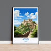 Assisi Travel Print, Travel Poster of Assisi , Italy, AssisiArt Lovers Gift, Wall Art Print