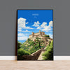 Assisi Travel Print, Travel Poster of Assisi , Italy, AssisiArt Lovers Gift, Wall Art Print