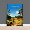 Cannock Chase Travel Poster, Travel Print of Cannock Chase, England, Staffordshire Art, Cannock Chase Art Lovers Gift, Wall Art Print