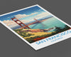 San Francisco Travel Poster, Travel Print of San Francisco, California, San Francisco Art Lovers Gift, USA Gift, Wall Art Print