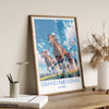 Grand National Travel Poster Wall Art, Travel Print of Aintree, Merseyside, England, Grand National Horse Race Art Gift, England Art Gift