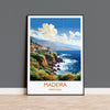 Madeira Travel Print Wall Art, Travel Poster of Madeira , Madeira Art Print, Portugal Wall Print, Madeira Art Lovers Gift