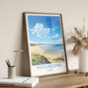 Woolacombe Travel Poster Wall Art, Travel Print of Woolacombe,England, Devon Art Lovers Gift, Travel Art Gift