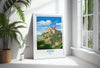 Assisi Travel Poster, Travel Print of Assisi , Italy, Assisi Art Lovers Gift, Wall Art Print