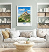 Assisi Travel Poster, Travel Print of Assisi , Italy, Assisi Art Lovers Gift, Wall Art Print