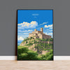 Assisi Travel Print, Travel Poster of Assisi , Italy, AssisiArt Lovers Gift, Wall Art Print