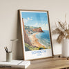 Sidmouth Travel Print, Travel Poster of Sidmouth, England, Devon Art, Sidmouth Art Lovers Gift, Wall Art Print