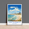 Port Elizabeth Travel Print, Travel Poster of Port Elizabeth, Port Elizabeth Art Lovers Gift, South Africa Gift, Wall Art Print