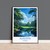 Augusta National Travel Print, Travel Poster of Augusta National Golf Course, Masters Poster, Augusta National Art Lovers Gift, USA Gift