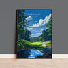 Pine Valley Travel Poster, Travel Print of Pine Valley Golf Course, Pine Valley Art Lovers Gift, New Jersey USA art, Wedding Gift