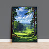 Sunningdale Travel Poster, Travel Print of Sunningdale Golf Course, Sunningdale Art Lovers Gift, Berkshire, Birthday Gift