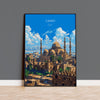 Cairo Travel Poster, Travel Print of Cairo, Egypt Art Lovers Gift, Cairo Wall Art