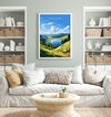 Peak District Travel Poster Wall Art, Travel Print of Peak District, Peak District Art Lovers Gift, English Countryside