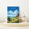 Peak District Travel Poster Wall Art, Travel Print of Peak District, Peak District Art Lovers Gift, English Countryside