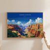 Grand Canyon Landscape Travel Print Wall Art, Travel Poster of Grand Canyon, Grand Canyon Art Lovers Gift, Arizona, USA Travel Art