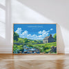 Yorkshire Dales Landscape Travel Poster Wall Art, Travel Print of Yorkshire Dales, Yorkshire Dales Art Lovers Gift, English Countryside