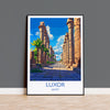 Luxor Travel Print, Travel Poster of Luxor, Egypt Art Lovers Gift, Luxor Wall Art