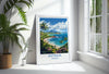 Antigua Travel Poster Wall Art, Travel Print of Antigua, Caribbean, Antigua Art Lovers Gift, Caribbean Gift, Wall Art Print