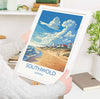 Southwold Travel Print, Travel Poster of Southwold , Southwold Art Lovers Gift, Suffolk Coast Wall Art