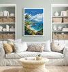 Antigua Travel Print Wall Art, Travel Poster of Antigua, Caribbean, Antigua Art Lovers Gift, Caribbean Gift, Wall Art Print