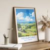 Wensleydale Travel Print Wall Art, Travel Poster of Wensleydale, Wensleydale Art Gift, English Countryside Art Lovers Gift,