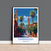 Marrakesh Travel Print Wall Art, Travel Poster of Marrakesh, Marrakesh Art Lovers Gift, Morocco Wall Art