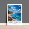 Sharm El-Sheikh Travel Print, Travel Poster of Sharm El-Sheikh, Egypt Art Lovers Gift, Sharm El-Sheikh Wall Art