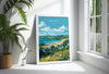 Abersoch Travel Poster Wall Art, Abersoch Travel Print, Wales, Welsh Art, Abersoch Art lovers Gift, Wall Art Print