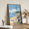 Abersoch Travel Poster Wall Art, Abersoch Travel Print, Wales, Welsh Art, Abersoch Art lovers Gift, Wall Art Print