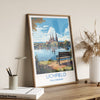 Lichfield Travel Print, Travel Poster of Lichfield, England, Staffordshire Art, Lichfield Art Lovers Gift, Wall Art Print